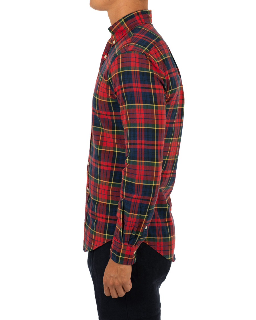 Herr | Skjortor | Polo Ralph Lauren | Slim Fit Check Shirt Crimson/Canary