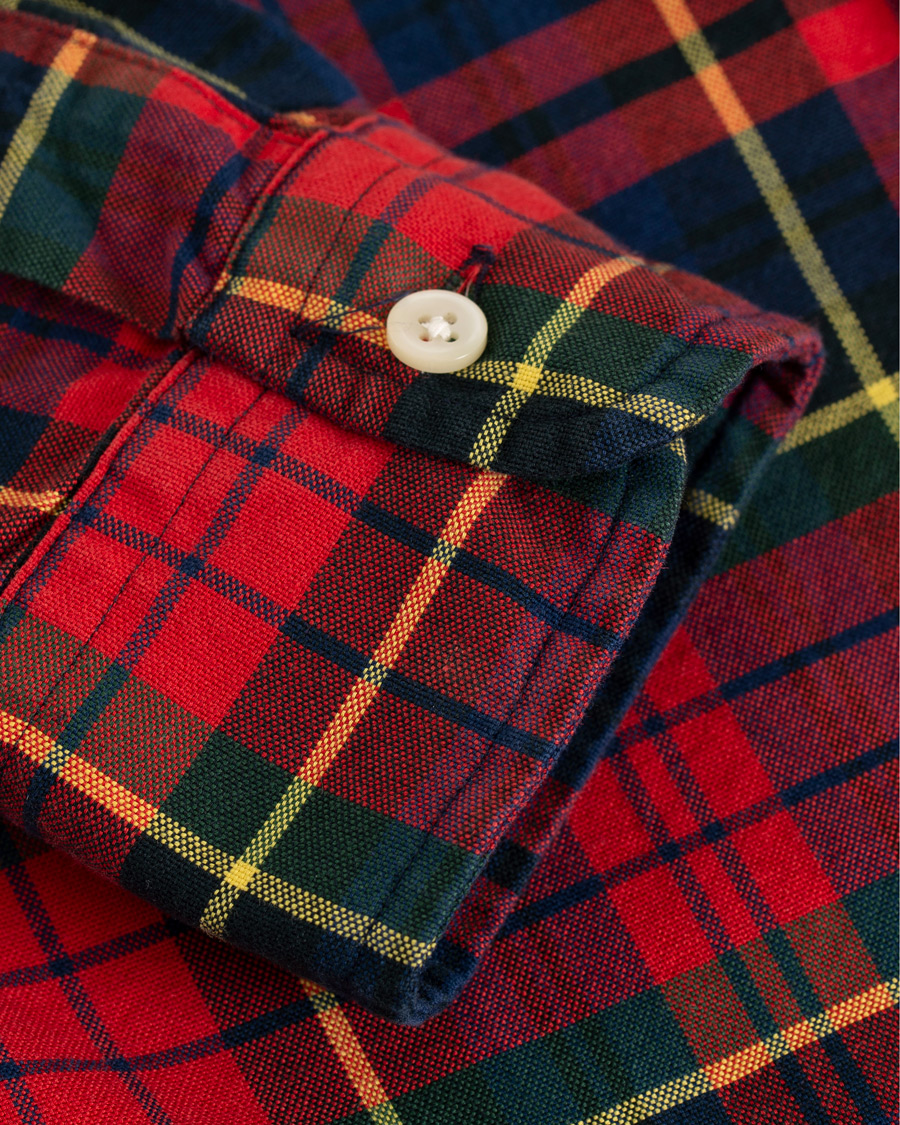 Herr | Skjortor | Polo Ralph Lauren | Slim Fit Check Shirt Crimson/Canary