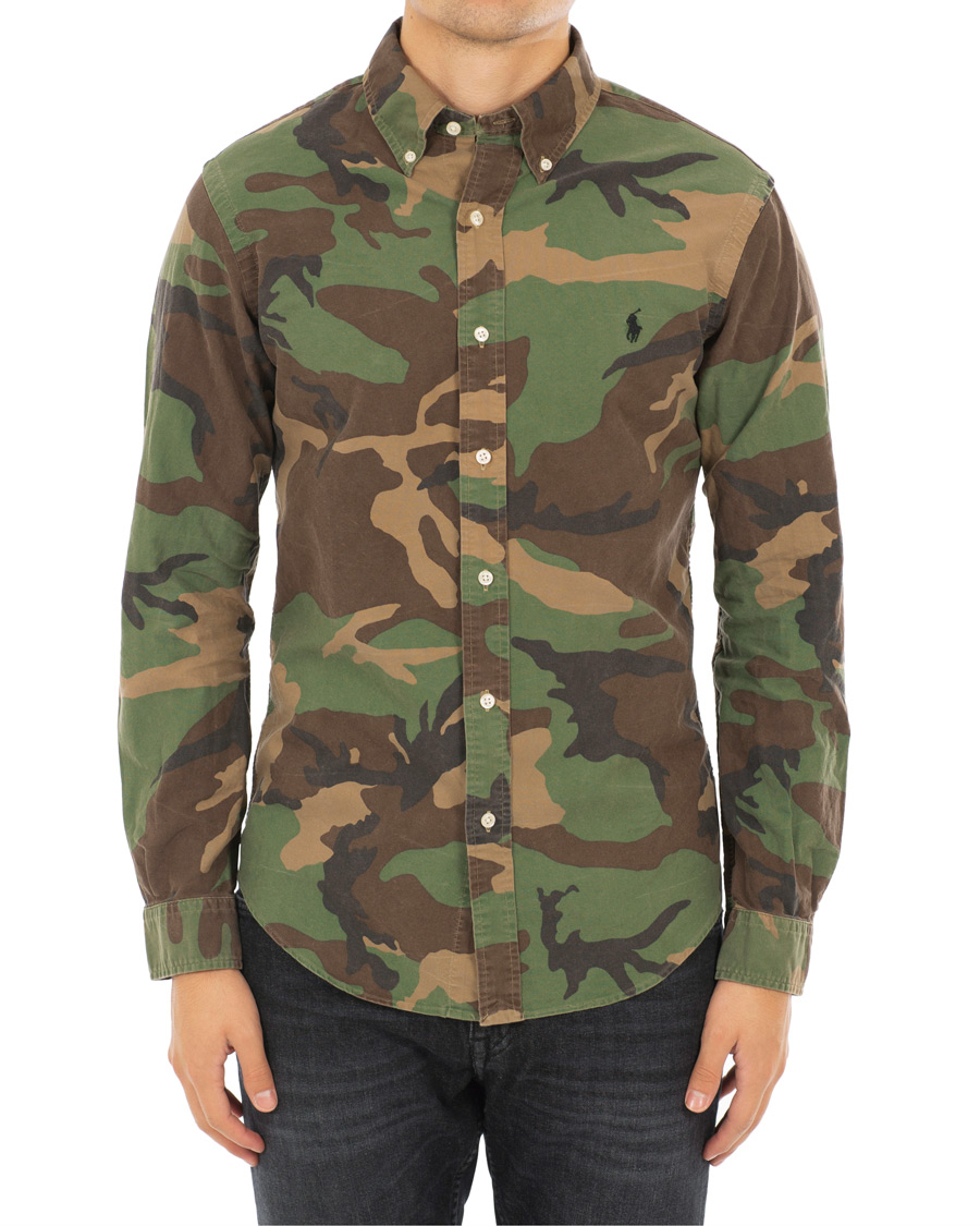 Herr | Skjortor | Polo Ralph Lauren | Slim Fit Camo Shirt Green