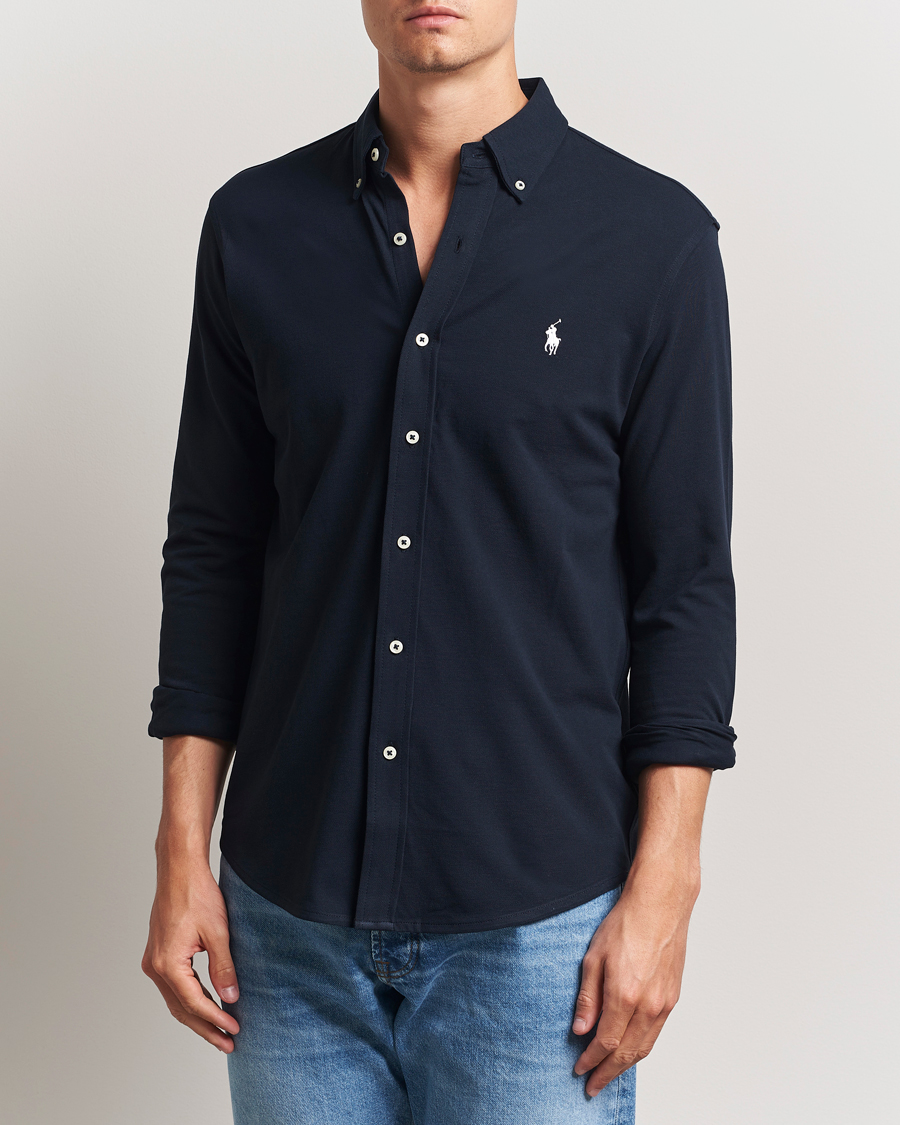 Herr | Skjortor | Polo Ralph Lauren | Featherweight Mesh Shirt Aviator Navy