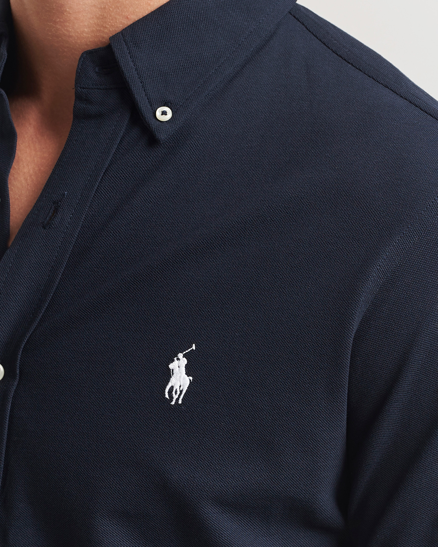 Herr | Skjortor | Polo Ralph Lauren | Featherweight Mesh Shirt Aviator Navy