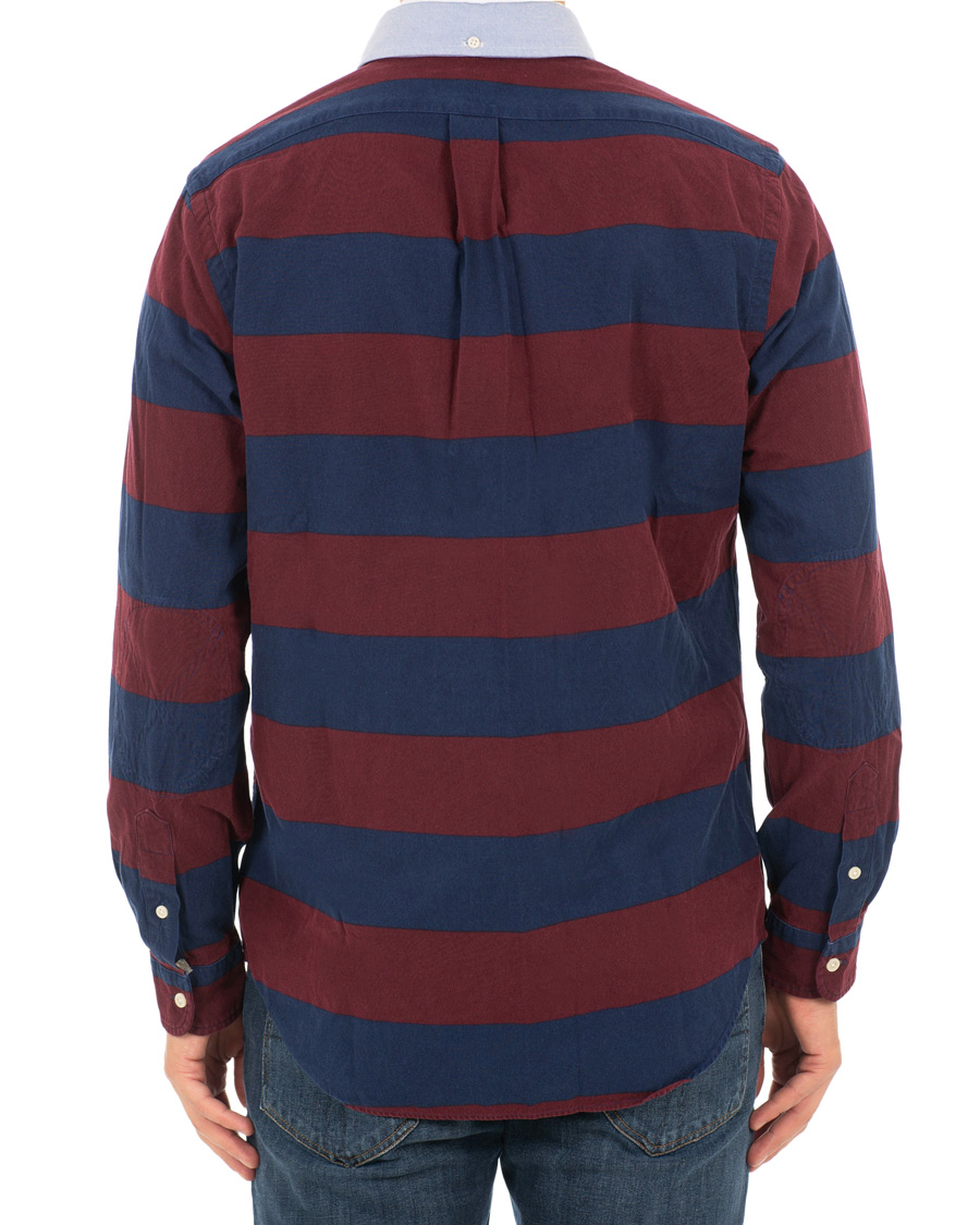 Herr | Skjortor | Polo Ralph Lauren | Core Fit Barstripe Shirt Burgundy/Blue