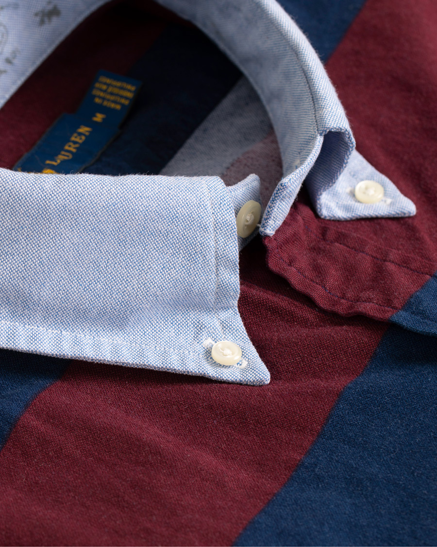 Herr | Skjortor | Polo Ralph Lauren | Core Fit Barstripe Shirt Burgundy/Blue