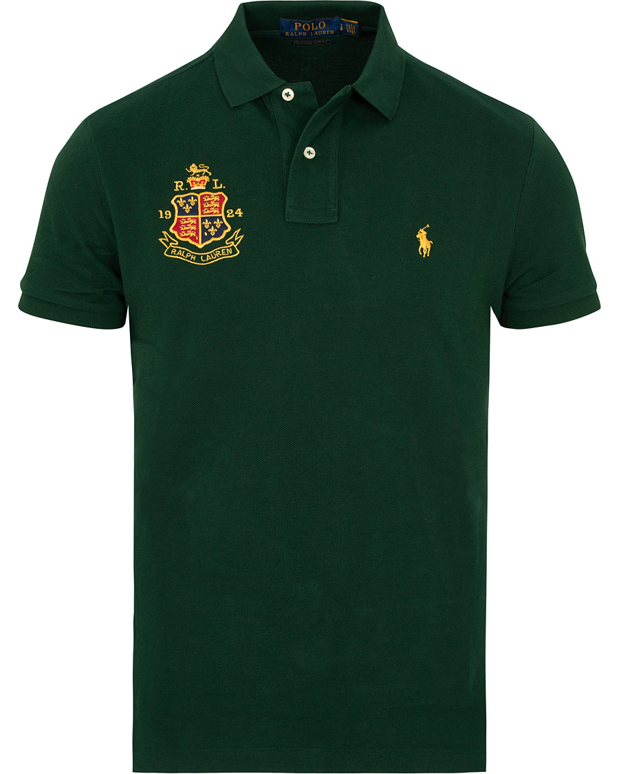 Herr | Pikéer | Polo Ralph Lauren | Custom Slim Fit Crest Polo College Green