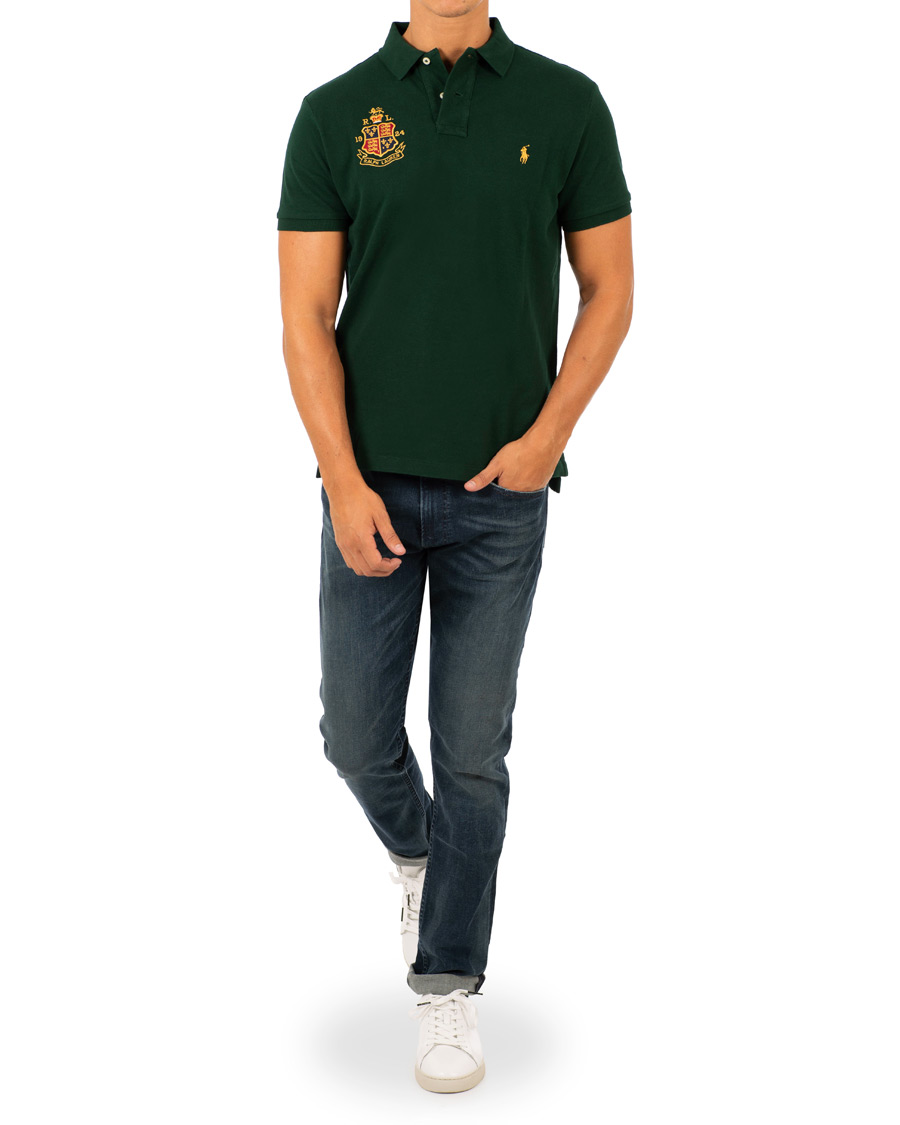 Herr | Pikéer | Polo Ralph Lauren | Custom Slim Fit Crest Polo College Green