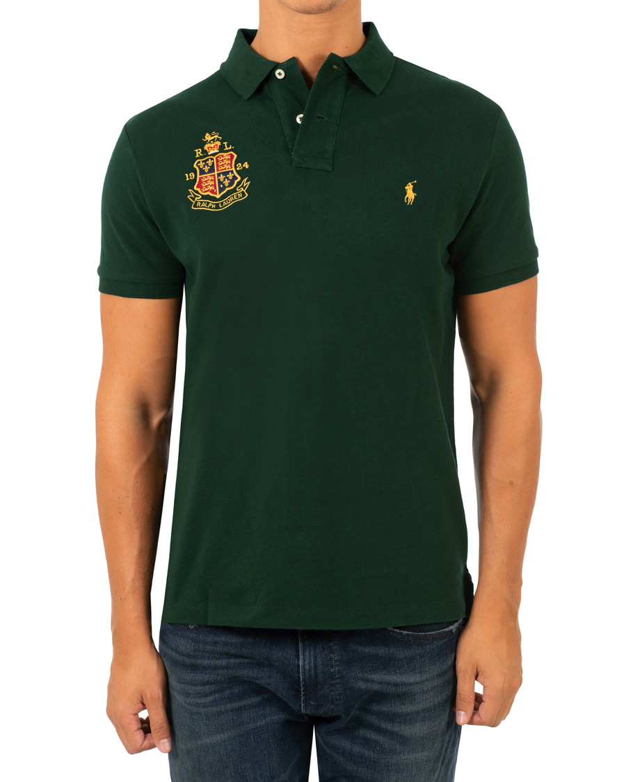 Herr | Pikéer | Polo Ralph Lauren | Custom Slim Fit Crest Polo College Green