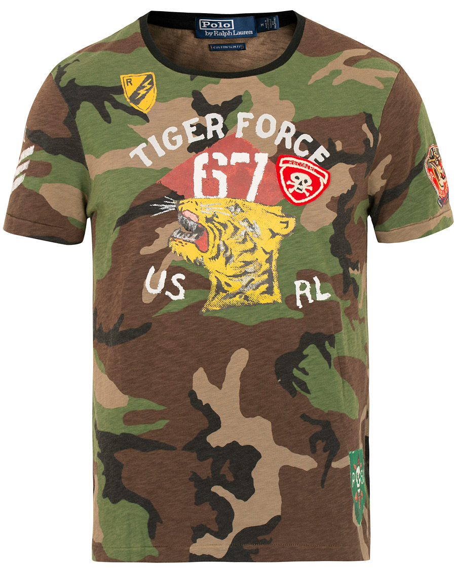 Herr | T-Shirts | Polo Ralph Lauren | Tiger Crew Neck Tee Camo