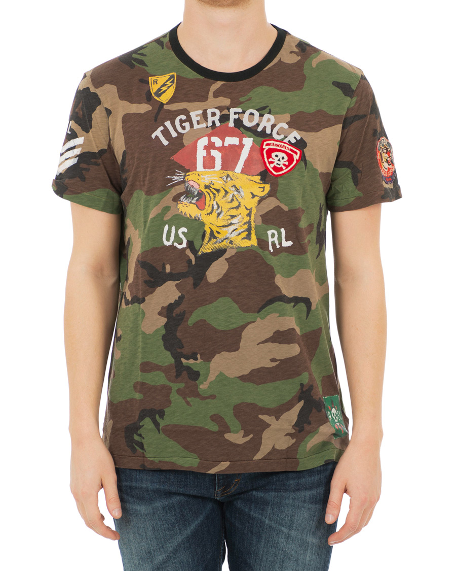 Herr | T-Shirts | Polo Ralph Lauren | Tiger Crew Neck Tee Camo