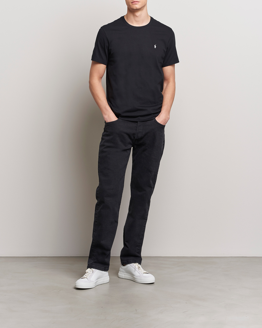 Herr | T-Shirts | Polo Ralph Lauren | Liquid Cotton Crew Neck T-Shirt Black