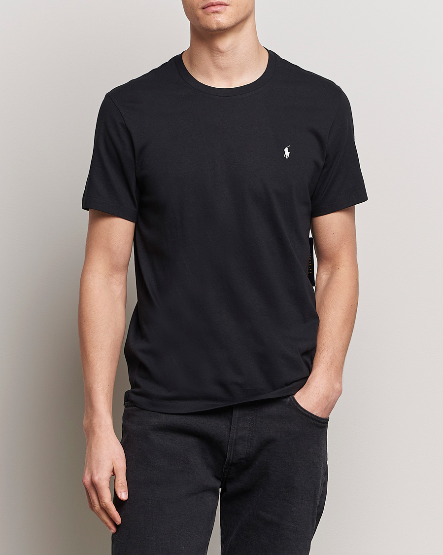 Herre | Kortærmede t-shirts | Polo Ralph Lauren | Liquid Cotton Crew Neck Tee Black