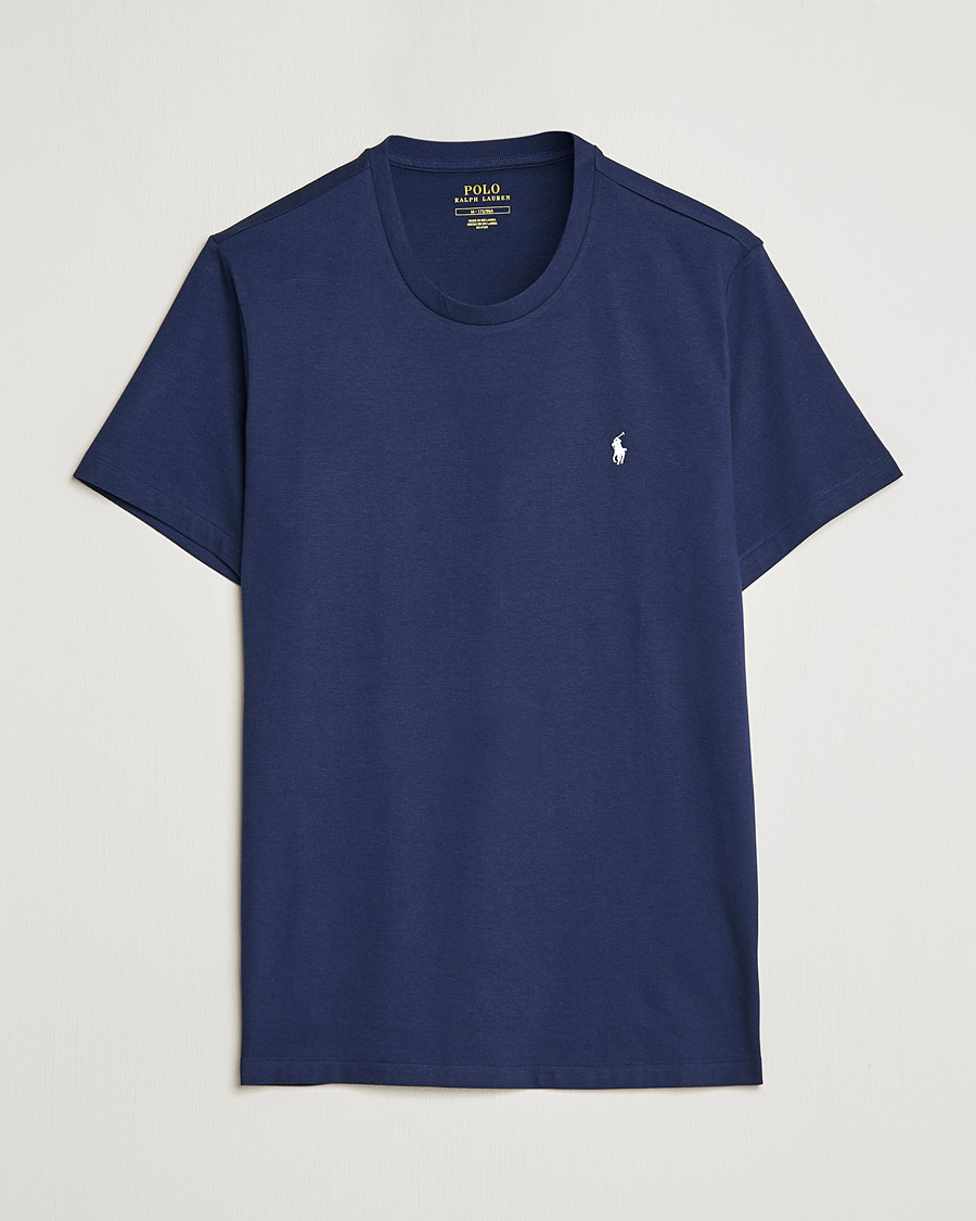 Herr | T-Shirts | Polo Ralph Lauren | Liquid Cotton Crew Neck T-Shirt Cruise Navy