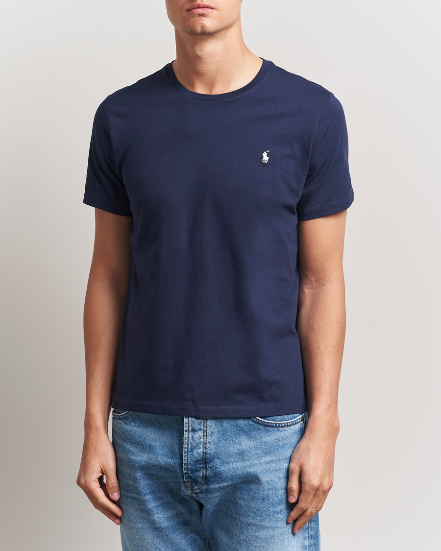 Herr | T-Shirts | Polo Ralph Lauren | Liquid Cotton Crew Neck T-Shirt Cruise Navy