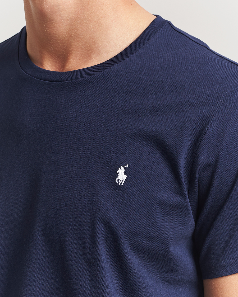 Herr | T-Shirts | Polo Ralph Lauren | Liquid Cotton Crew Neck T-Shirt Cruise Navy