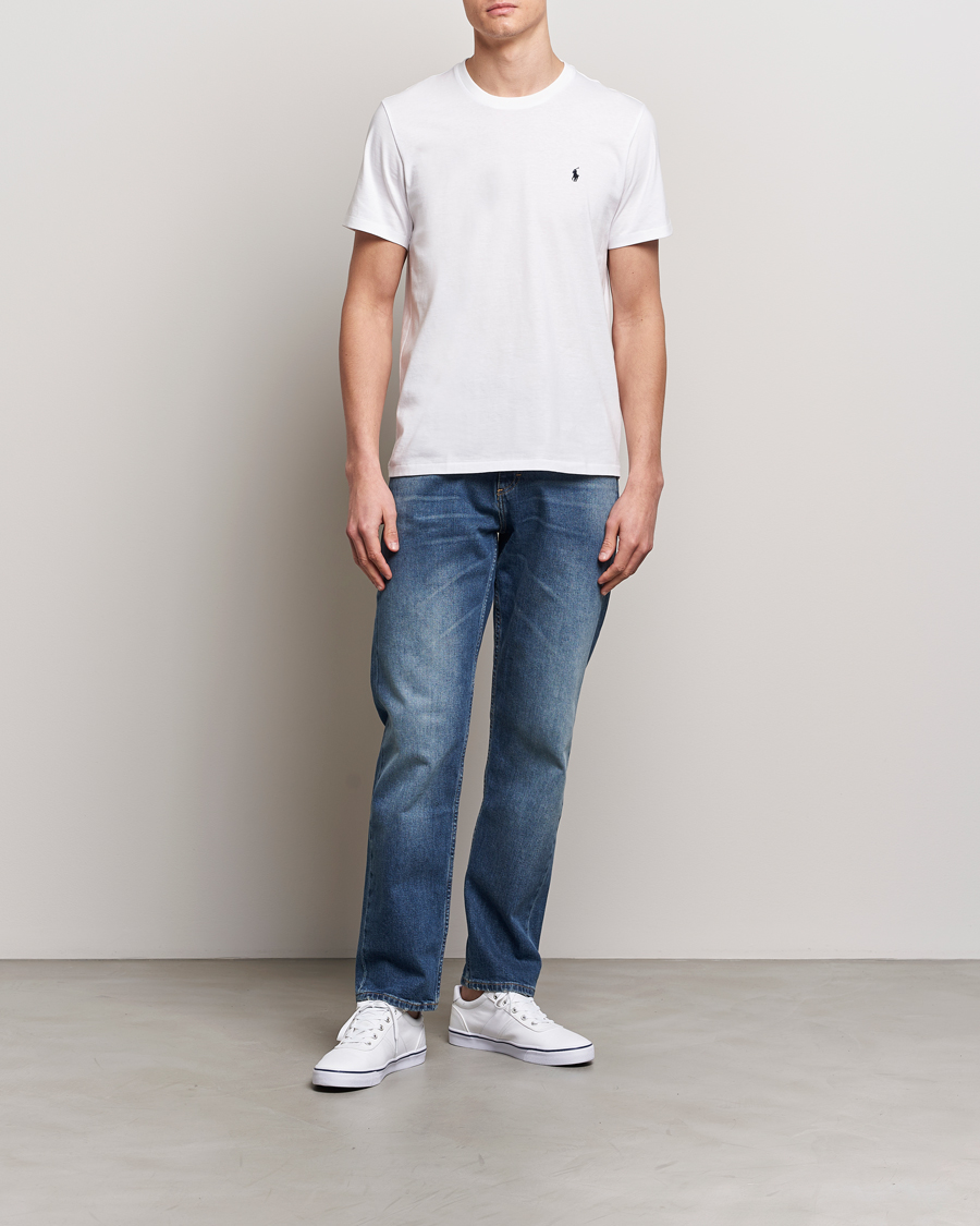 Herr | T-Shirts | Polo Ralph Lauren | Liquid Cotton Crew Neck T-Shirt White