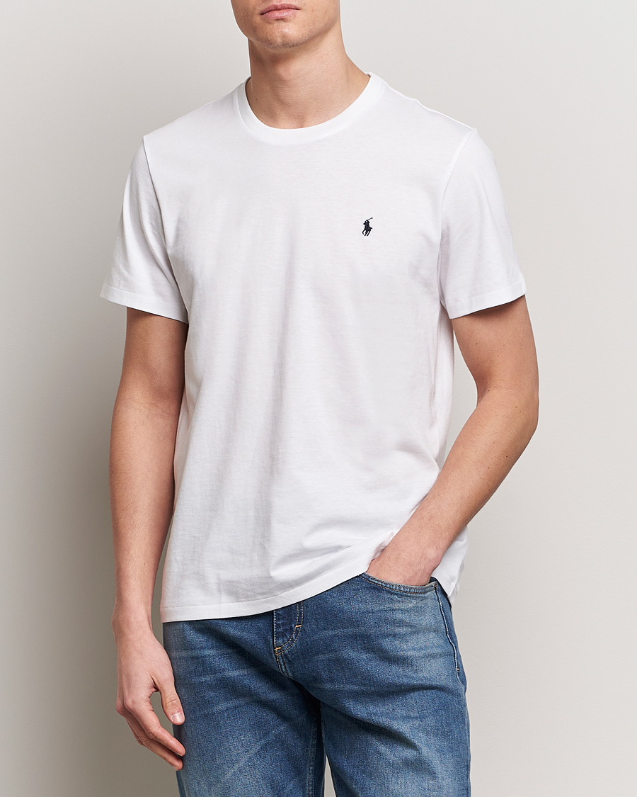 Herr | Kortärmade t-shirts | Polo Ralph Lauren | Liquid Cotton Crew Neck Tee White