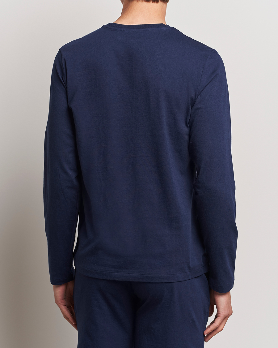 Herr | T-Shirts | Polo Ralph Lauren | Liquid Cotton Long Sleeve Crew Neck T-Shirt Cruise Navy