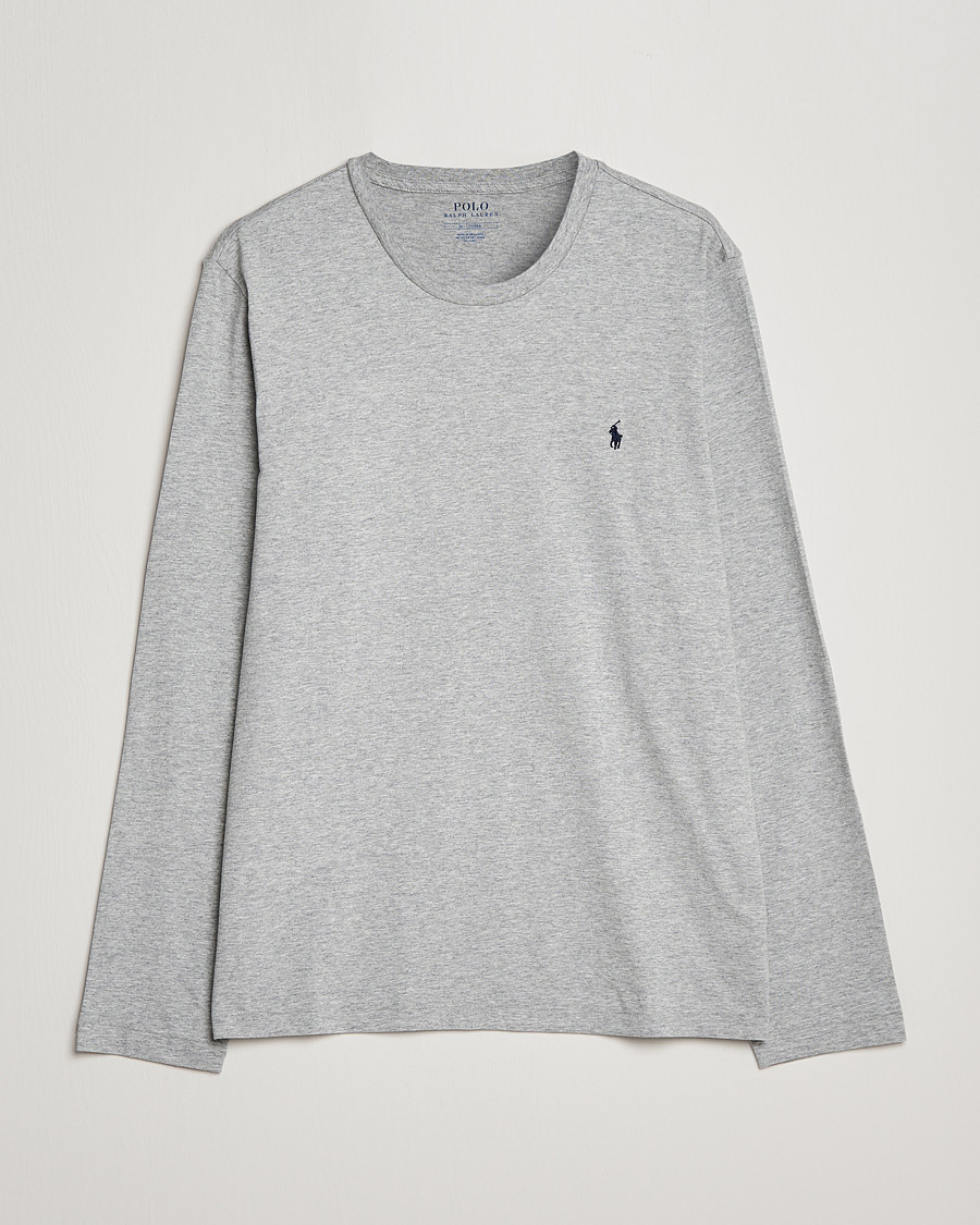 Herr | T-Shirts | Polo Ralph Lauren | Liquid Cotton Long Sleeve Crew Neck Tee Andover Heather