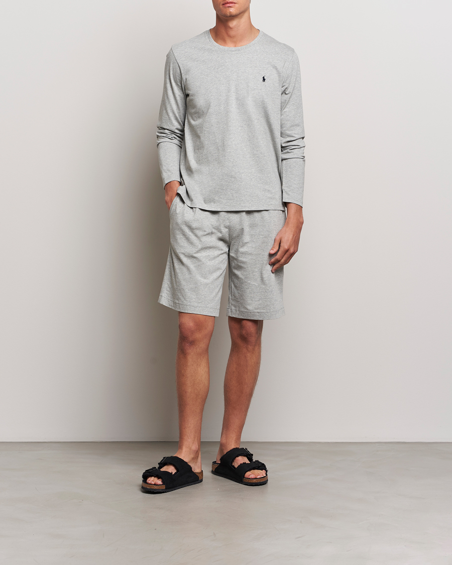 Herr | T-Shirts | Polo Ralph Lauren | Liquid Cotton Long Sleeve Crew Neck Tee Andover Heather