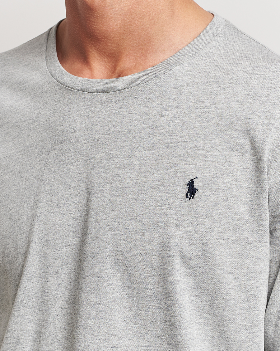 Herr | T-Shirts | Polo Ralph Lauren | Liquid Cotton Long Sleeve Crew Neck Tee Andover Heather