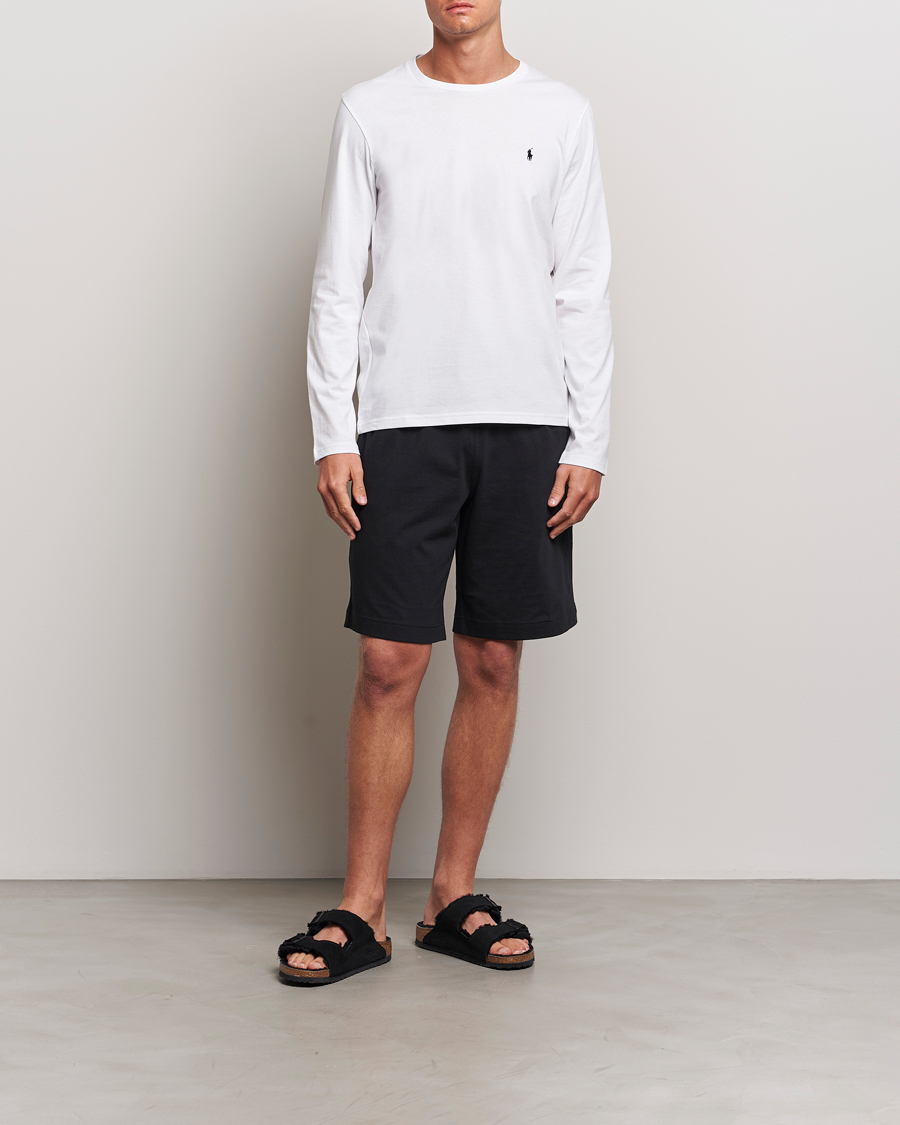 Herr | T-Shirts | Polo Ralph Lauren | Liquid Cotton Long Sleeve Crew Neck Tee White