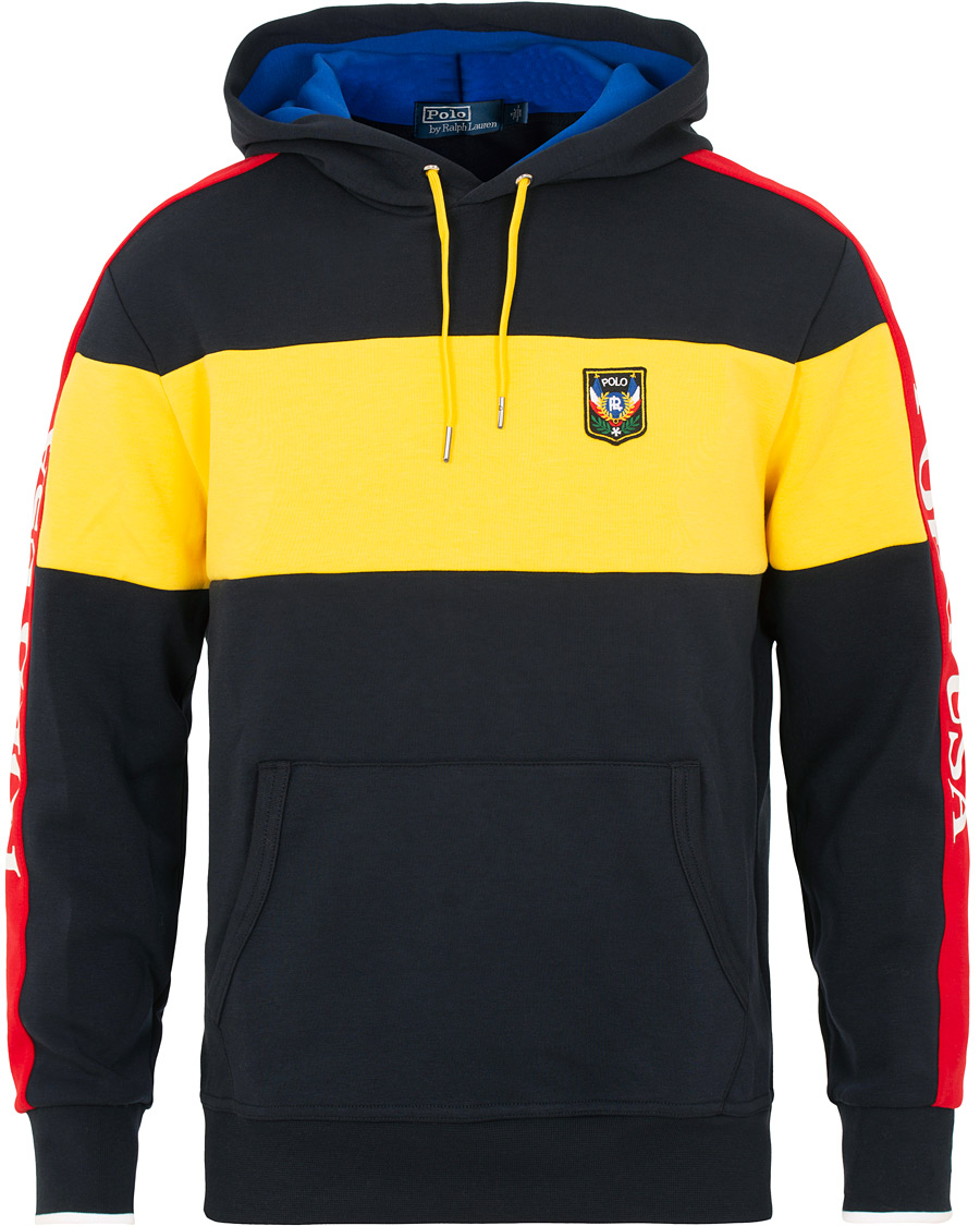 Herr | Tröjor | Polo Ralph Lauren | Active Block Hoodie Yellow/Navy