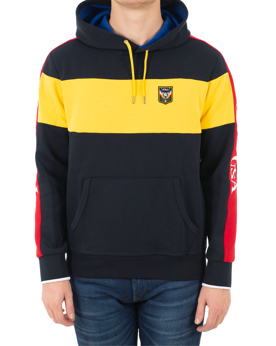 Herr | Tröjor | Polo Ralph Lauren | Active Block Hoodie Yellow/Navy