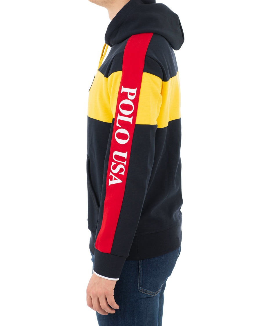 Herr | Tröjor | Polo Ralph Lauren | Active Block Hoodie Yellow/Navy