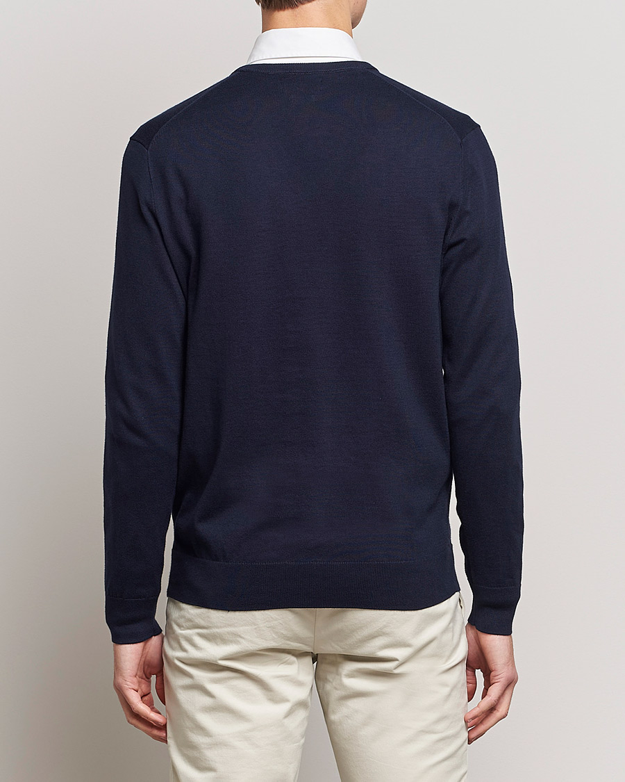 Herr | Tröjor | Polo Ralph Lauren | Pima Cotton V-neck Pullover Hunter Navy