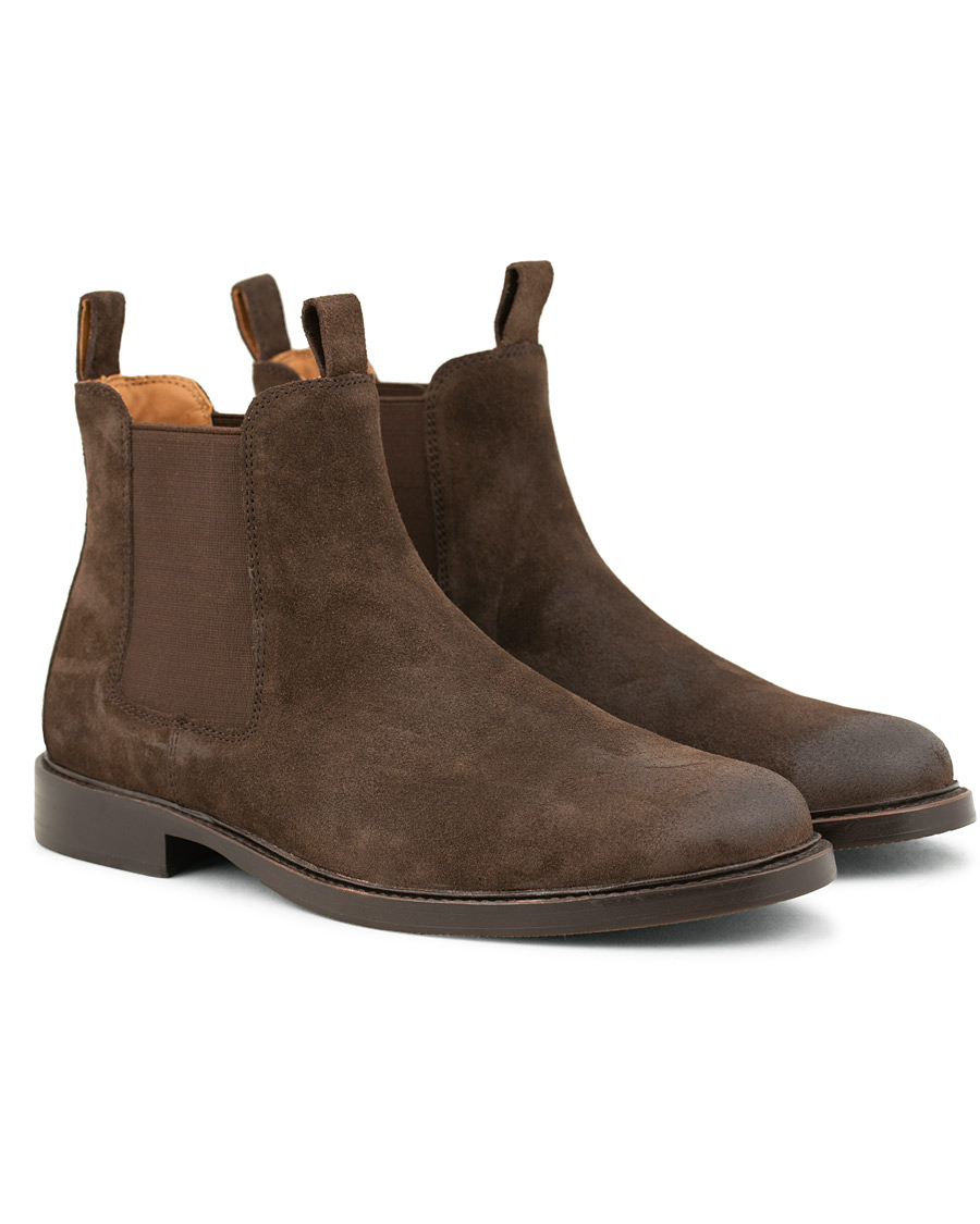 Herr | Polo Ralph Lauren Normanton Suede Chelsea Boot Dark Brown | Polo Ralph Lauren | Normanton Suede Chelsea Boot Dark Brown