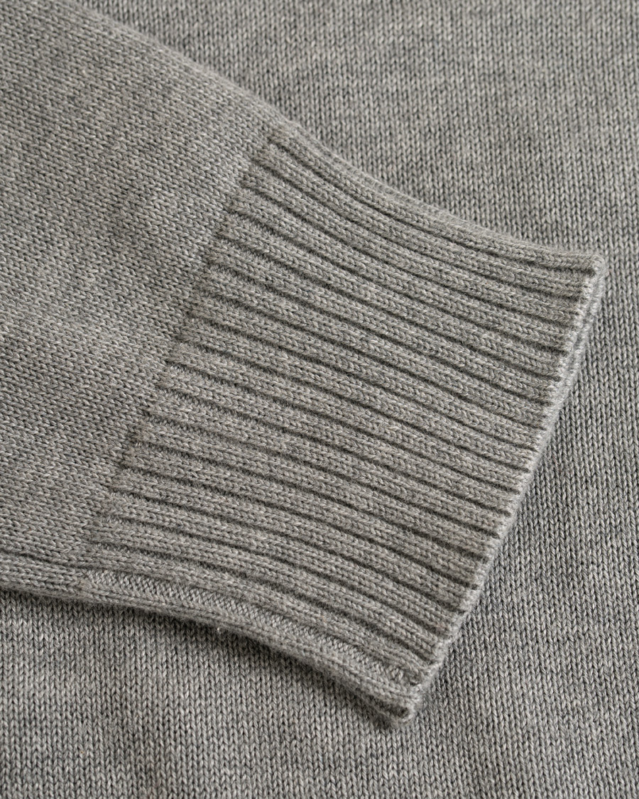 Herr | Tröjor | Hackett | Cotton Half Zip Grey