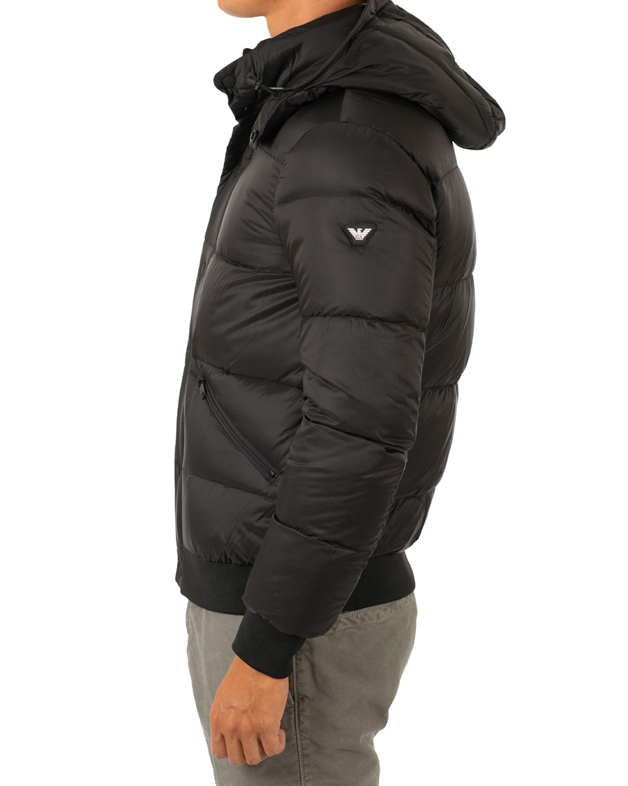 Herr | Jackor | Emporio Armani | Down Hooded Jacket Black