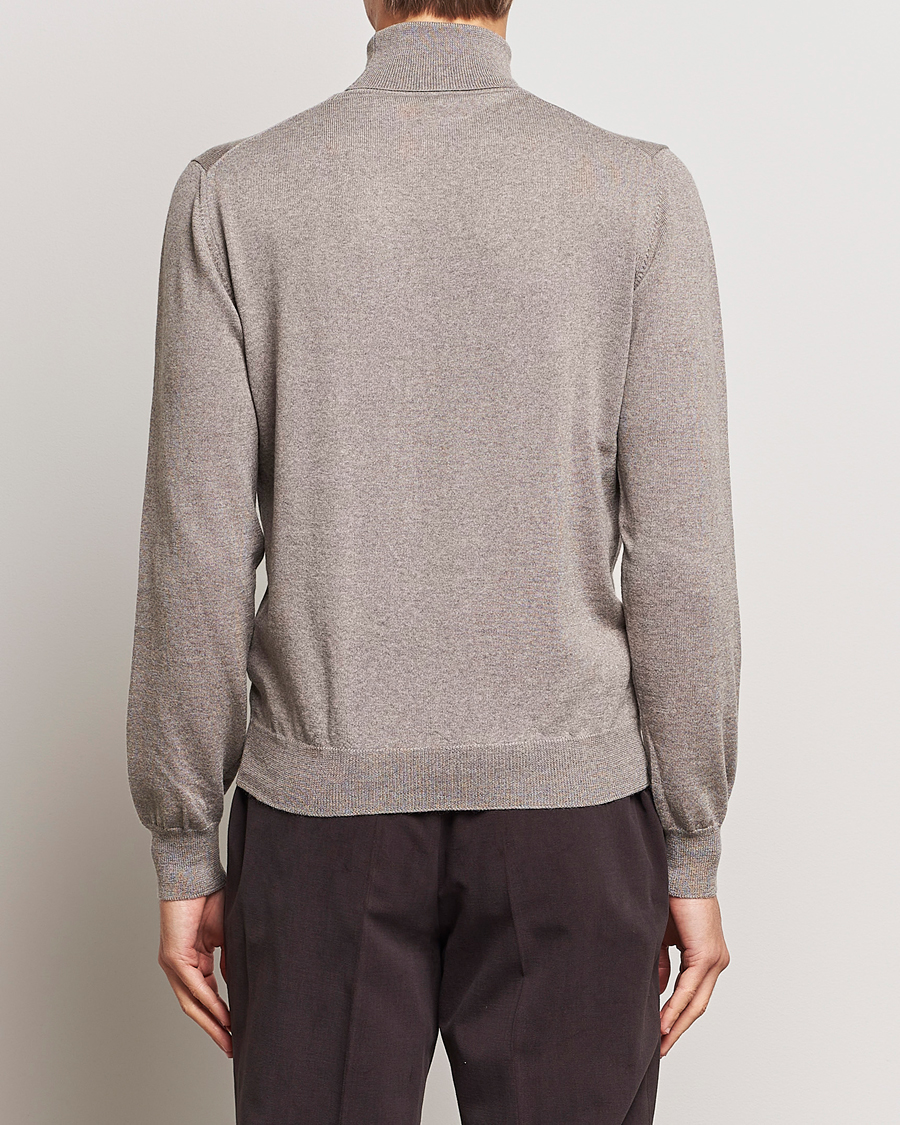 Herr | Tröjor | Gran Sasso | Merino Fashion Fit Rollneck Beige