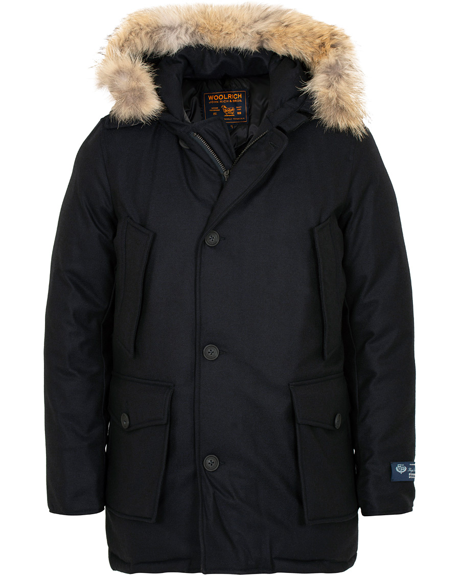 Herr | Jackor | Woolrich | Loro Piana Arctic Parka DF Navy Melton