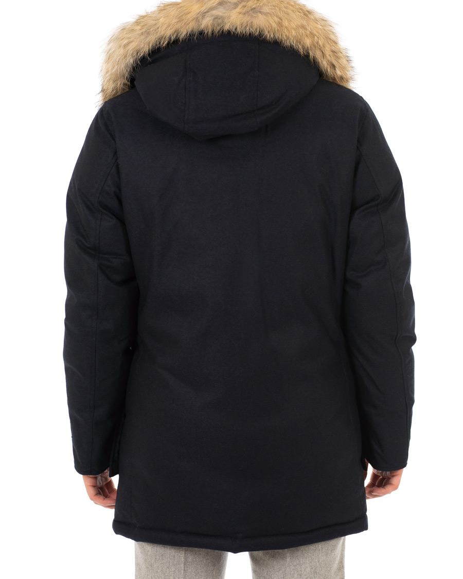 Herr | Jackor | Woolrich | Loro Piana Arctic Parka DF Navy Melton