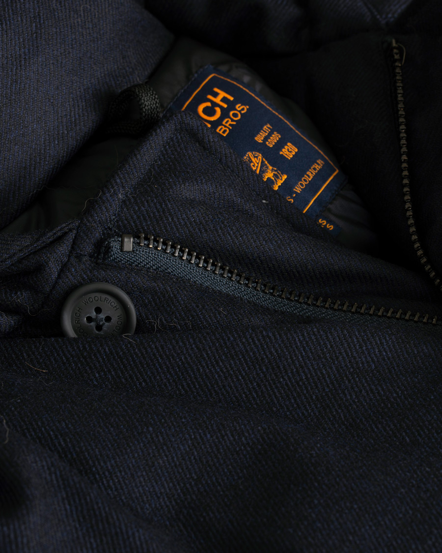 Herr | Jackor | Woolrich | Loro Piana Arctic Parka DF Navy Melton