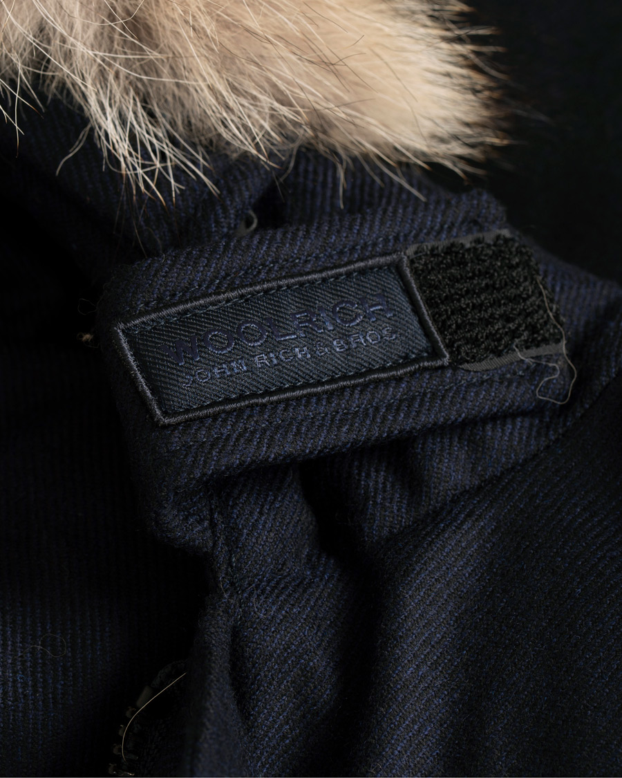 Herr | Jackor | Woolrich | Loro Piana Arctic Parka DF Navy Melton