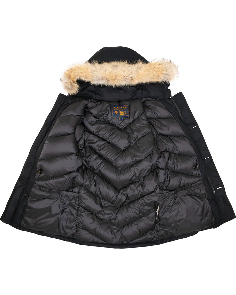 Herr | Jackor | Woolrich | Loro Piana Arctic Parka DF Navy Melton