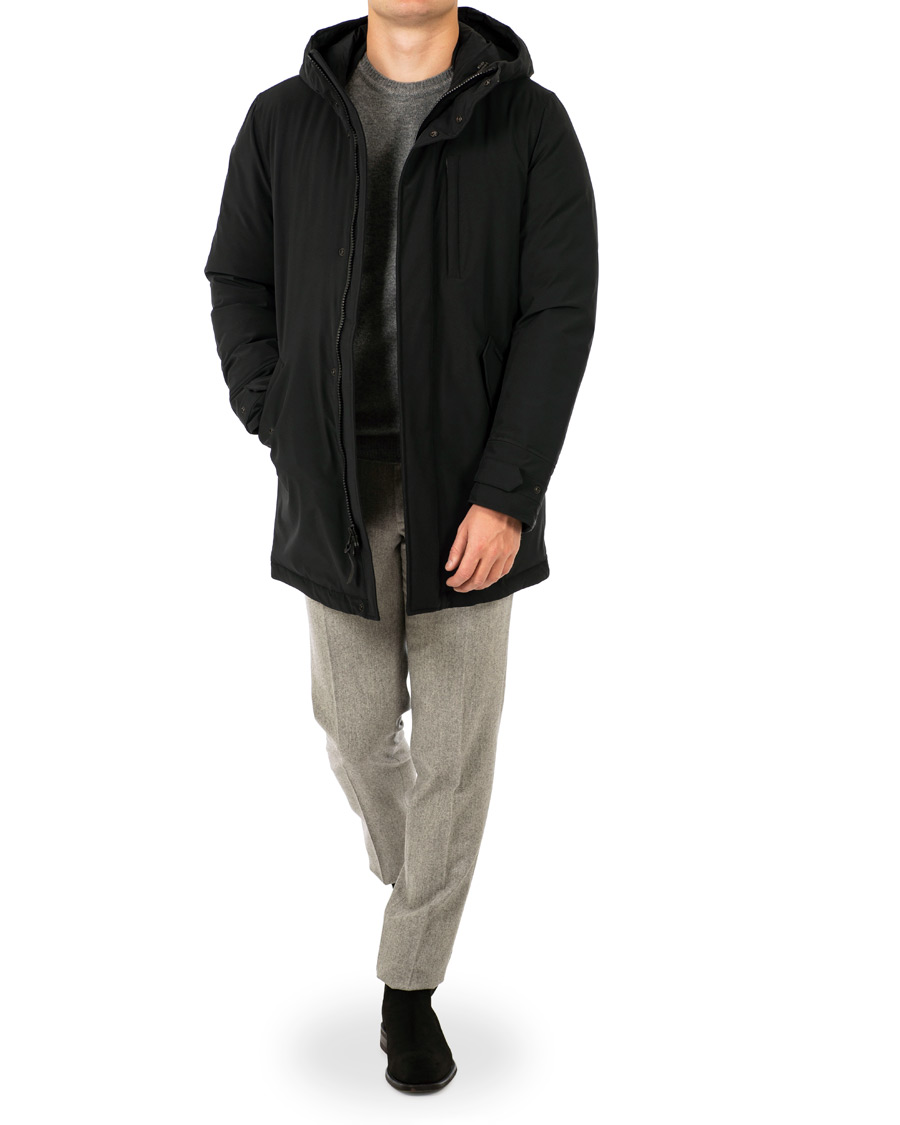 Herr | Jackor | Woolrich | Stretch Military Parka Black