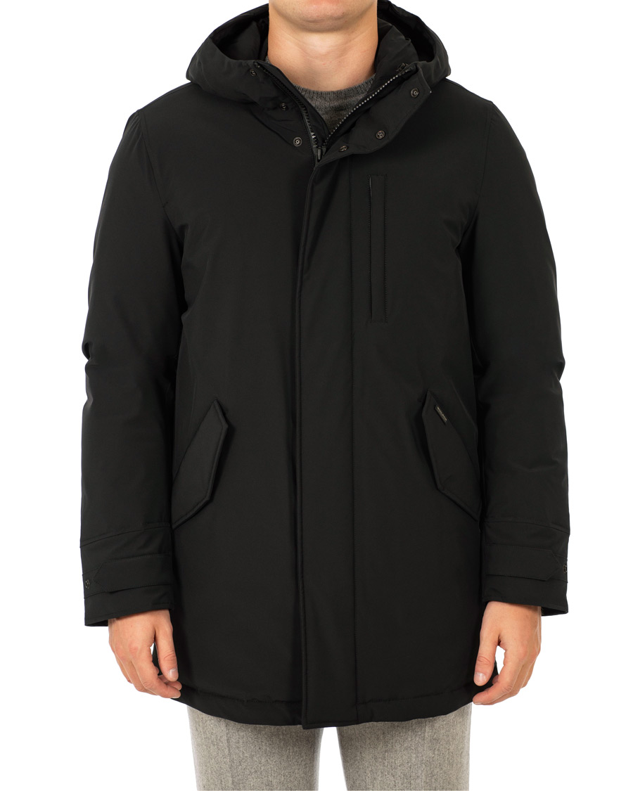 Herr | Jackor | Woolrich | Stretch Military Parka Black
