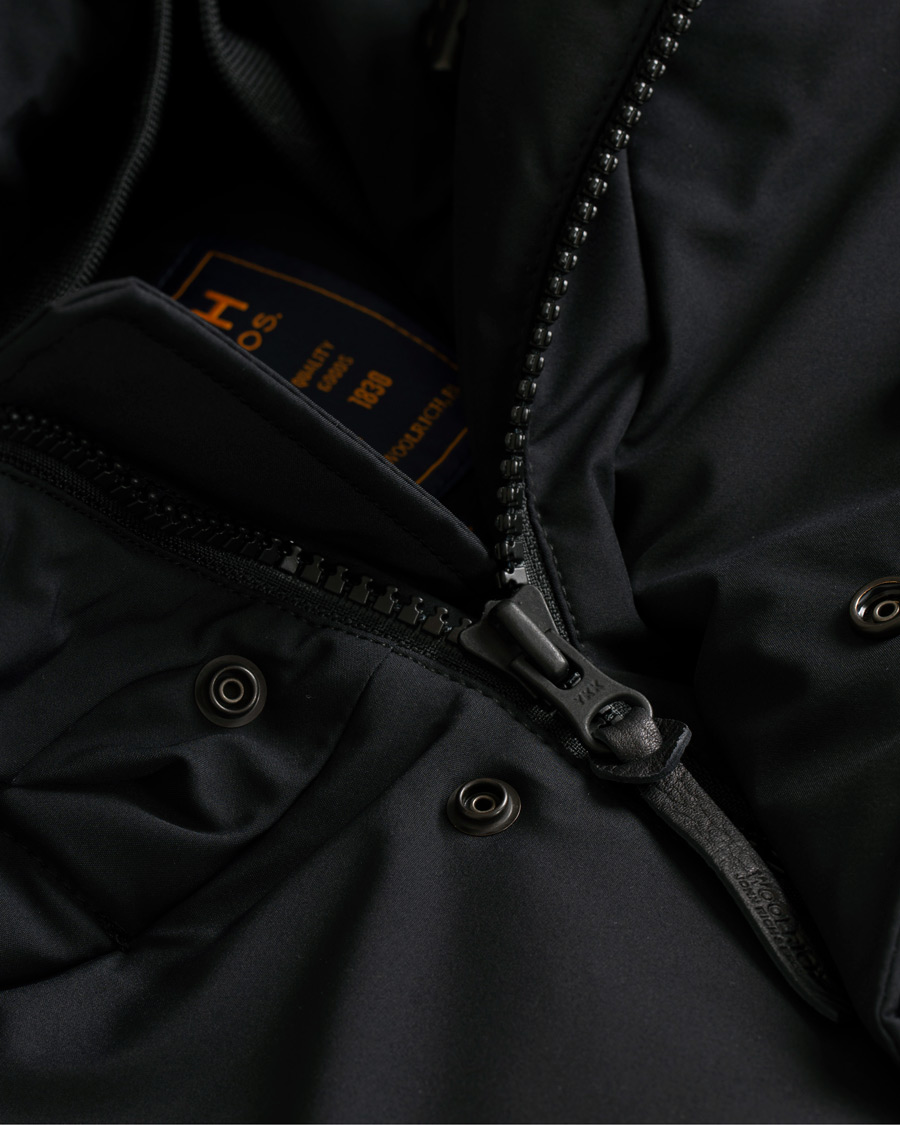 Herr | Jackor | Woolrich | Stretch Military Parka Black