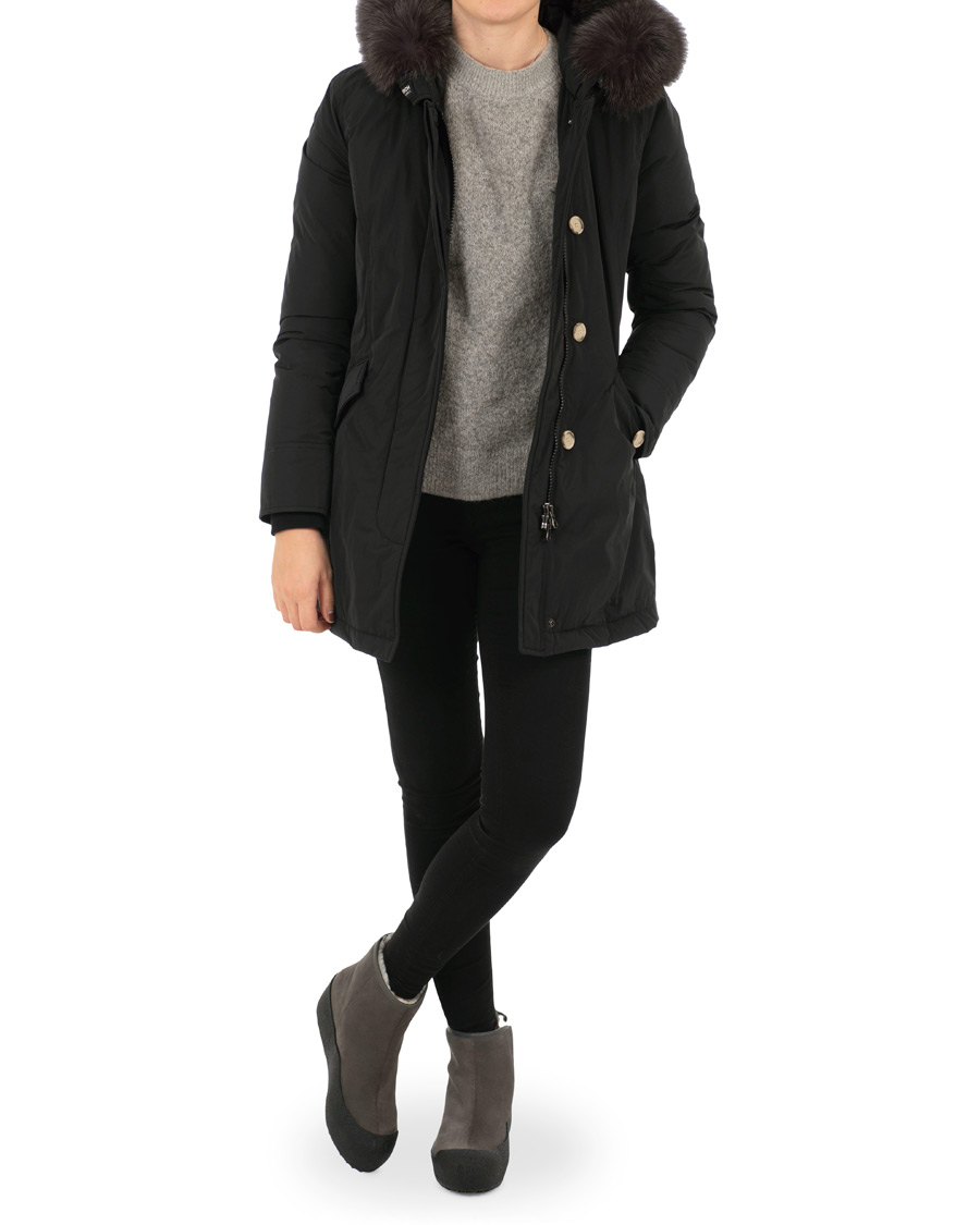 Herr | Jackor | Woolrich | Woman Luxury Arctic Parka Fox Black