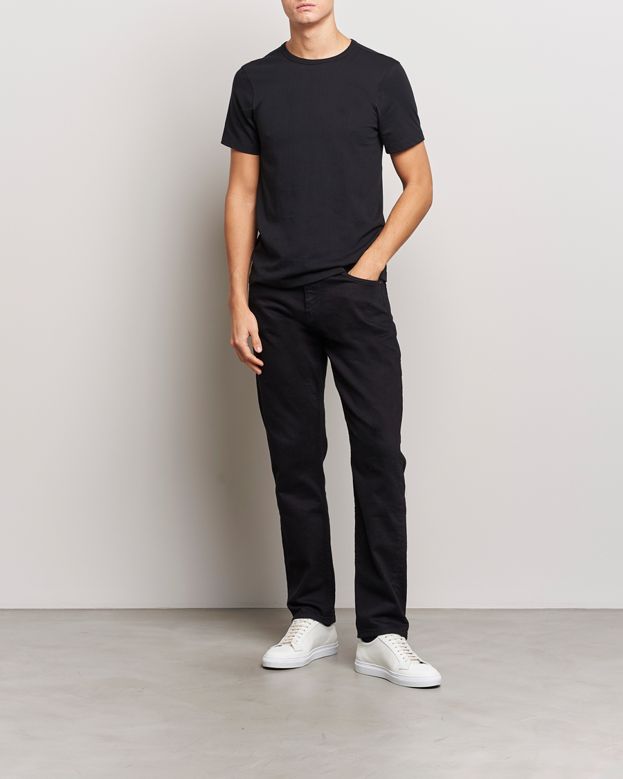 Herr | T-Shirts | Merz b. Schwanen | 1950s Classic Loopwheeled T-shirt Black