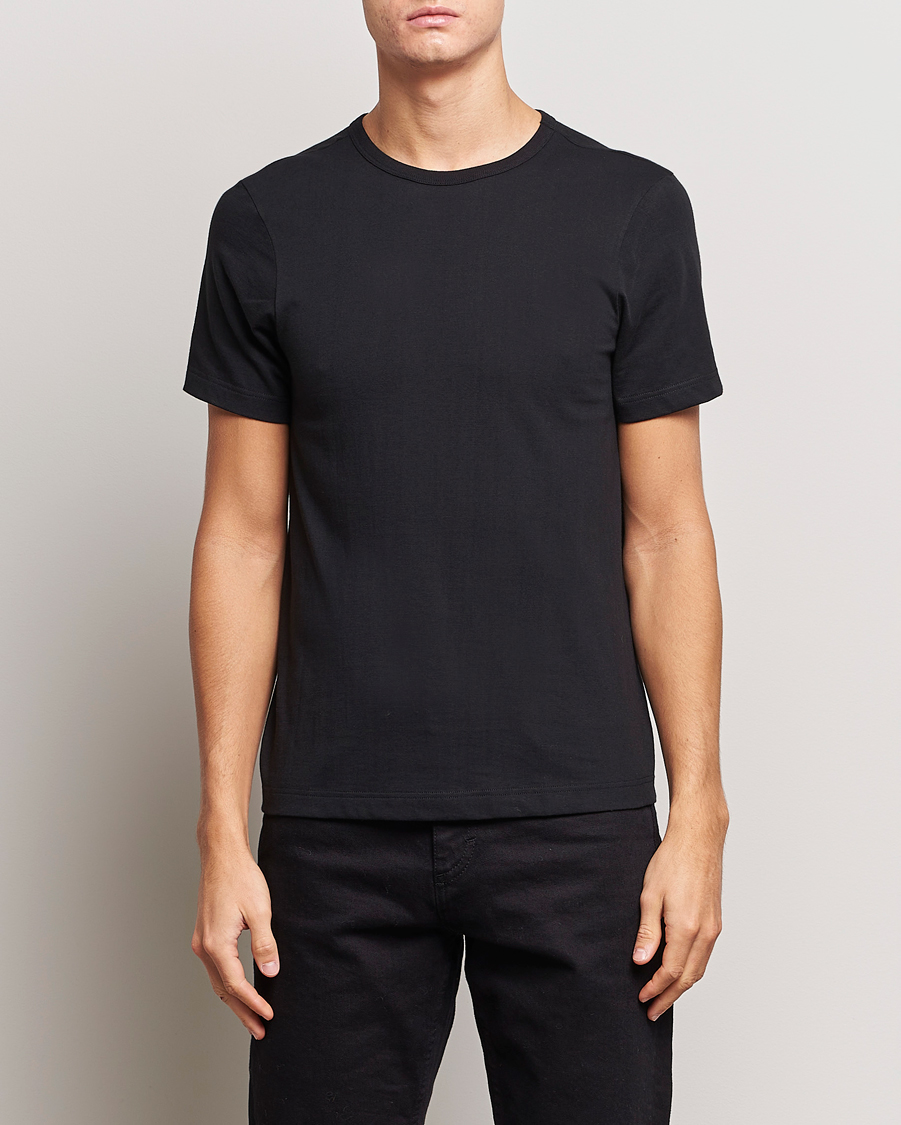 Herr | T-Shirts | Merz b. Schwanen | 1950s Classic Loopwheeled T-shirt Black