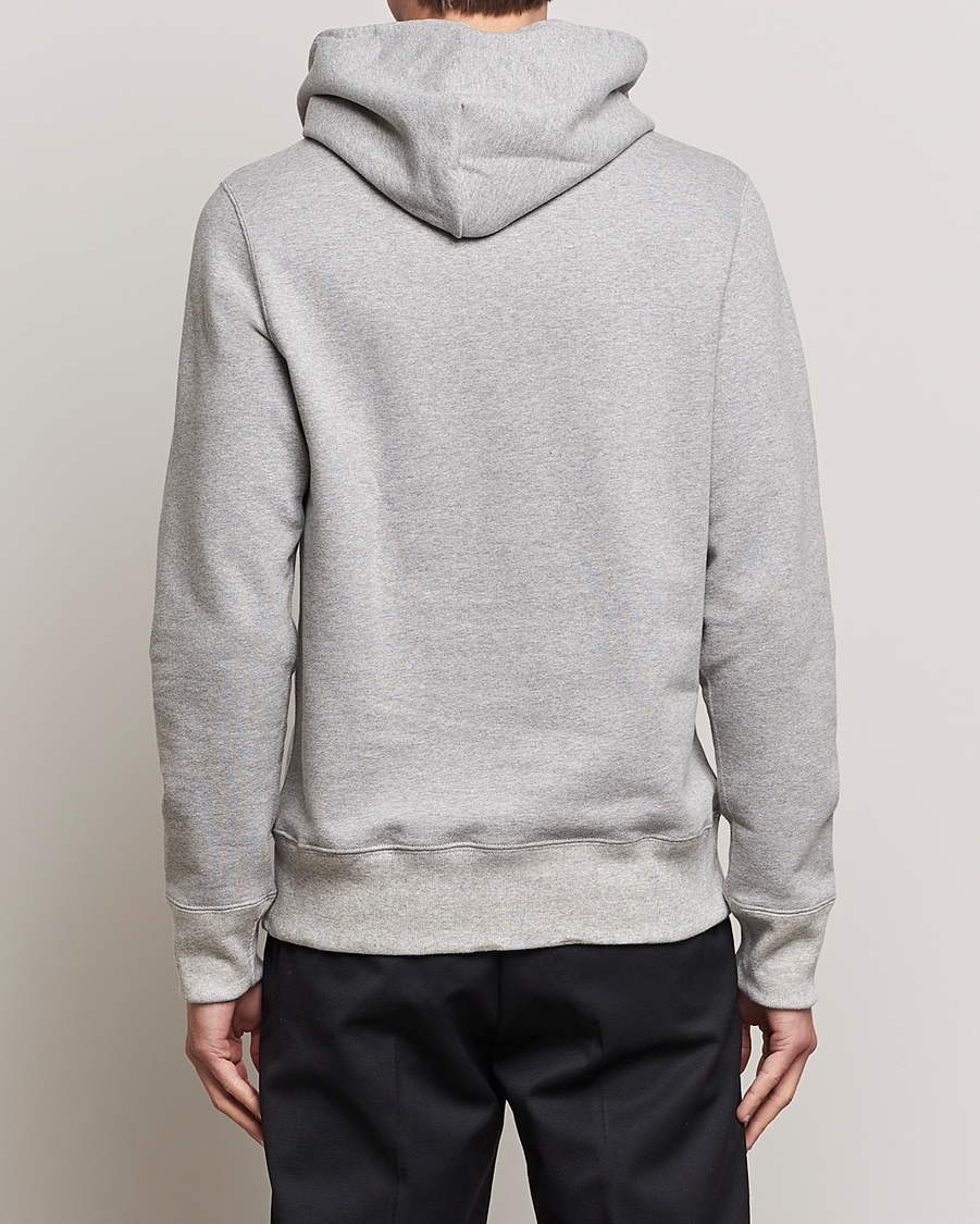Herr | Tröjor | Merz b. Schwanen | Cotton Loopwheeled Hoodie Grey Melange