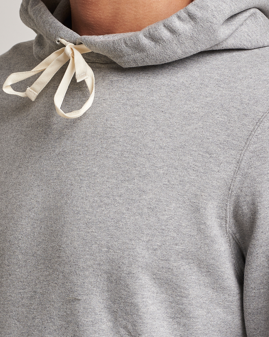 Herr | Tröjor | Merz b. Schwanen | Cotton Loopwheeled Hoodie Grey Melange