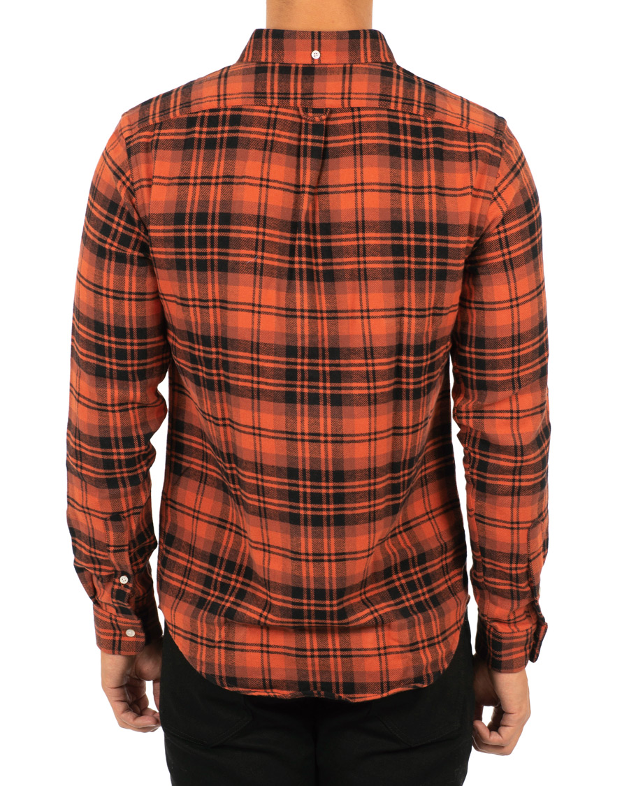 Herr | Skjortor | Schnayderman?s | Large Check Rost/Black Twill Shirt