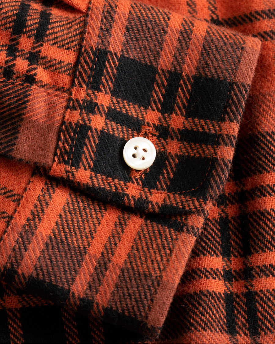 Herr | Skjortor | Schnayderman?s | Large Check Rost/Black Twill Shirt