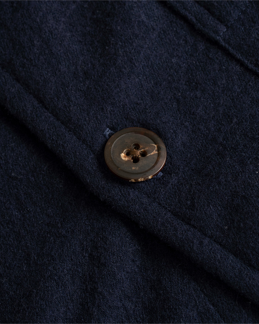 Herr | Jackor | Schnayderman?s | Schnayderman's Wool/Cotton Overshirt Dark Blue