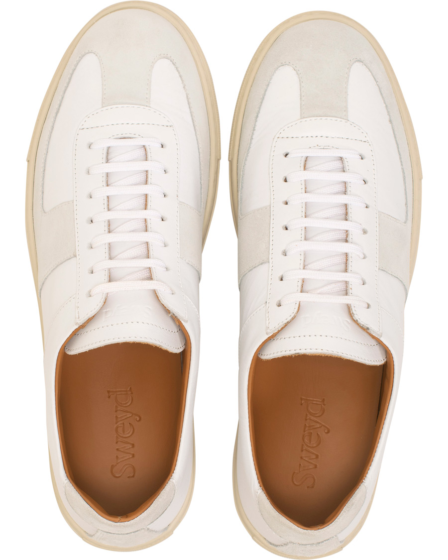 Herr | Sneakers | Sweyd | Allumino Suede Sneaker Bianco