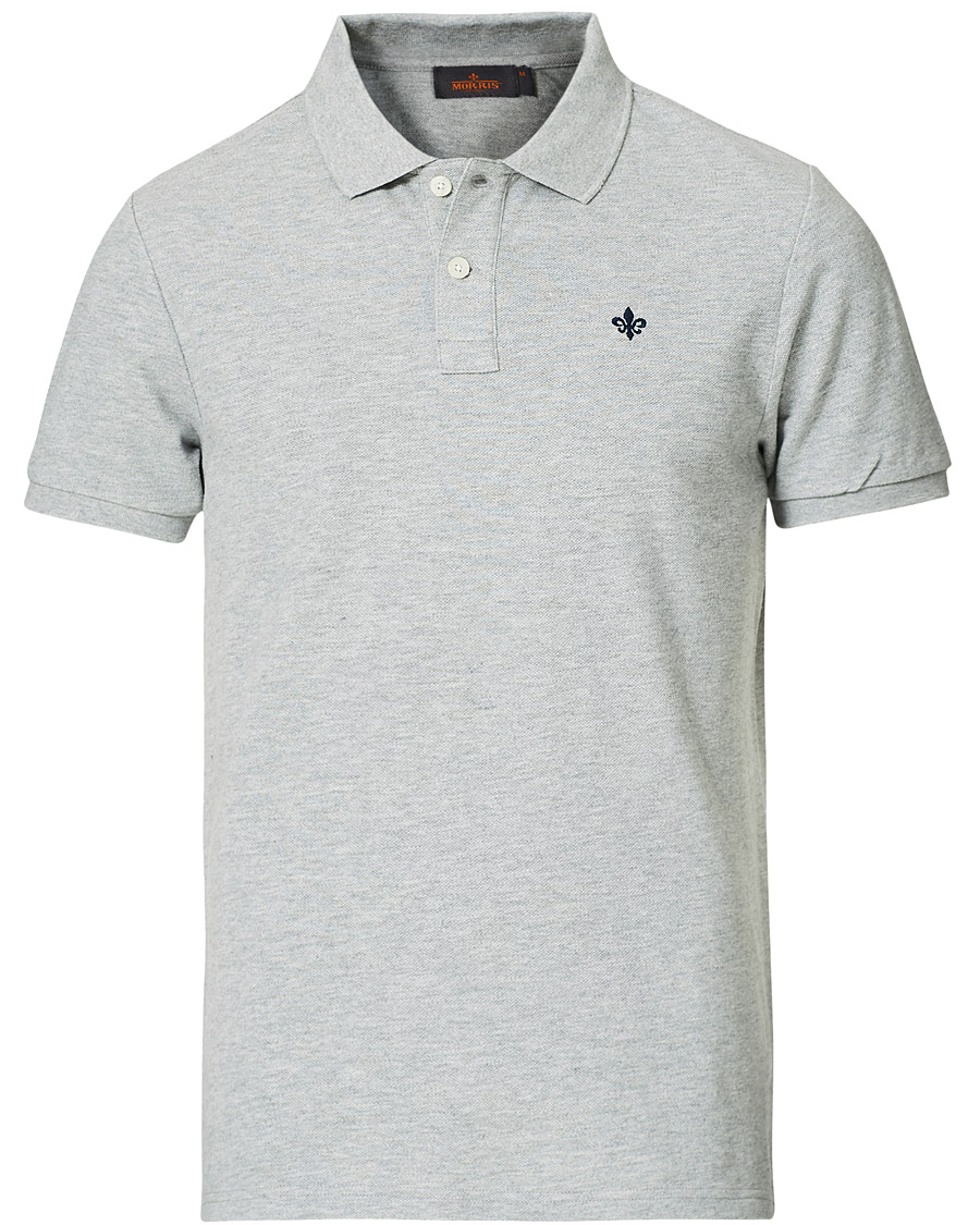 Herr | Pikéer | Morris | New Piqué Grey Melange